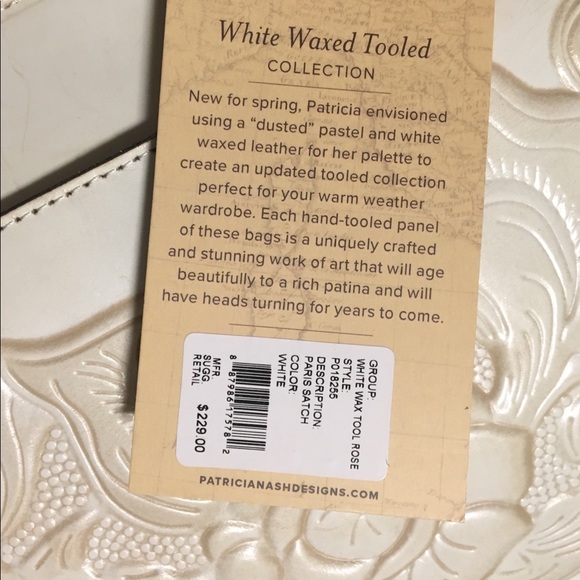 Rare White Patricia Nash Bag - Picture 7 of 8